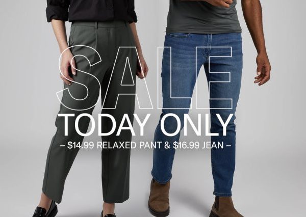 32 Degrees Flash Sale: $14.99 Relaxed Pants and $16.99 Jeans!